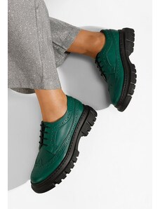 Zapatos Brogue čevlji Henise zelena