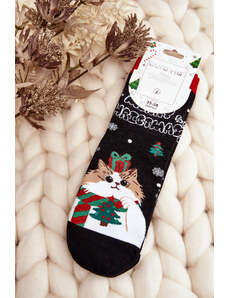 Kesi Women's Christmas Socks with Black