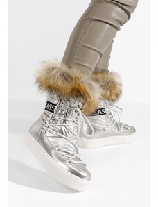 Zapatos Ženski škornji za sneg Kemisa V2 srebrne