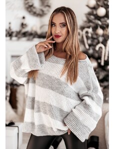 BeLoved Pinna pulover siv