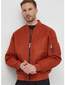 Bomber jakna Calvin Klein moški, rjava barva