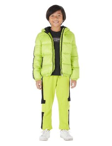 Otroška jakna Guess zelena barva
