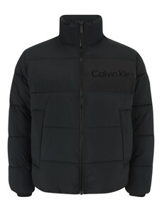Calvin Klein Big & Tall Prehodna jakna črna / bela