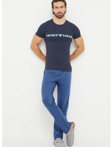 Majica lounge Emporio Armani Underwear mornarsko modra barva