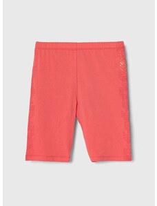 Otroške kratke hlače Emporio Armani roza barva