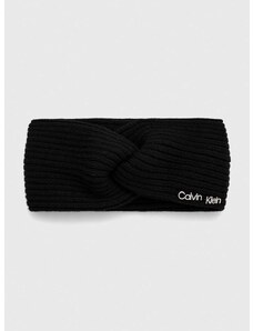 Trak s primesjo volne Calvin Klein črna barva