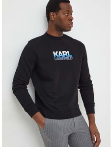 Pulover Karl Lagerfeld moška, črna barva