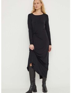Obleka Bruuns Bazaar črna barva