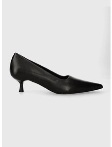Usnjene visoke pete Vagabond Shoemakers LYKKE črna barva, 5714.001.20