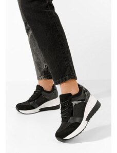 Zapatos Superge s platformo Josima črna
