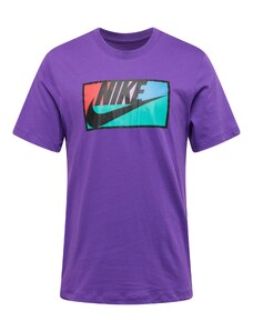 Nike Sportswear Majica 'CLUB' meta / lila / oranžno rdeča / črna