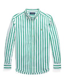 Otroška bombažna srajca Polo Ralph Lauren zelena barva