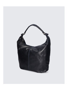 Stilska praktična temno modra usnjena torbica za čez ramo Relic VERA PELLE