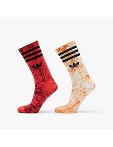 adidas Originals adidas Tie Dye Socks 2-Pack White/ Orange/ Bright Red
