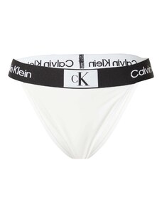 Calvin Klein Swimwear Bikini hlačke 'CHEEKY' črna / bela