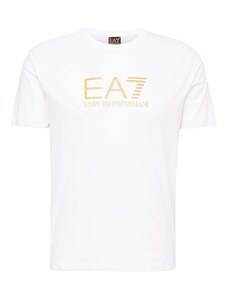 EA7 Emporio Armani Majica zlata / bela
