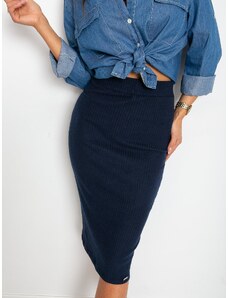 Fashionhunters Navy Blue Macarena Skirt