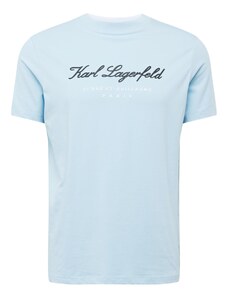 Karl Lagerfeld Majica svetlo modra / črna / bela