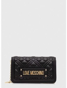 Večerna torbica Love Moschino črna barva
