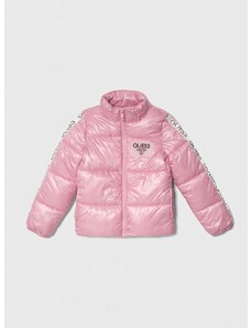 Otroška jakna Guess roza barva