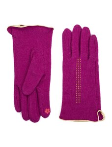 Art Of Polo Woman's Gloves rk23348-4 Fuchsia/Silver