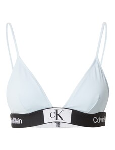 Calvin Klein Swimwear Bikini zgornji del svetlo modra / črna / bela