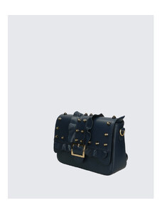 Manjša luksuzna temno modra usnjena crossbody torbica Maia VERA PELLE