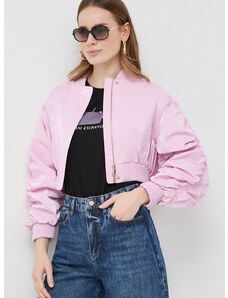 Bomber jakna Pinko ženski, roza barva