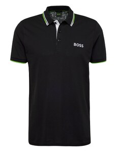 BOSS Majica 'Paddy Pro' svetlo zelena / črna / bela