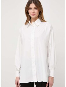 Bombažna srajca Weekend Max Mara ženska, bela barva