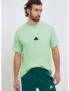Kratka majica adidas ZNE moška, zelena barva