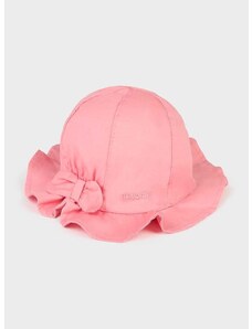 Otroški bombažni klobuk Mayoral roza barva