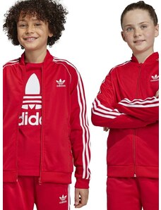 Otroški pulover adidas Originals rdeča barva