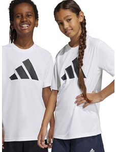 Otroška kratka majica adidas U TR-ES LOGO bela barva