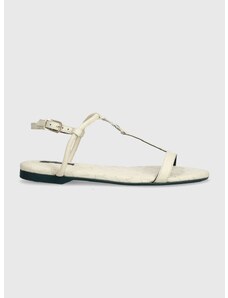 Usnjeni sandali Patrizia Pepe ženski, bela barva, 8X0025 L048 W338