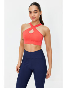 Trendyol Pomegranate Blossom Seamless/Seamless Lightly Supported/Shaping Knitted Sports Bra