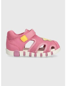 Otroški sandali Geox SANDAL IUPIDOO roza barva