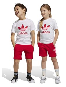 Otroški komplet adidas Originals rdeča barva
