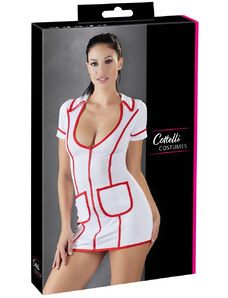 Cottelli Nurse - Kostumska obleka medicinske sestre (bela)