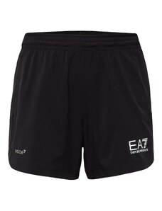 EA7 Emporio Armani Športne hlače črna / bela