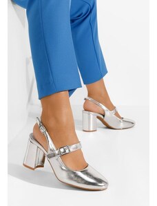 Zapatos Salonarji Vanya srebrne