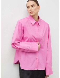 Bombažna srajca Gestuz ženska, roza barva