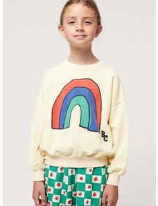 Otroški bombažen pulover Bobo Choses rumena barva