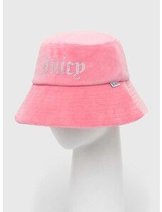 Velur klobuk Juicy Couture roza barva