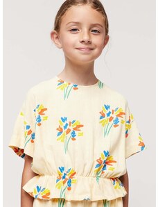 Otroška kratka majica Bobo Choses rumena barva