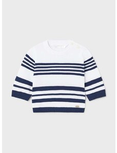 Bombažni pulover za dojenčke Mayoral Newborn mornarsko modra barva