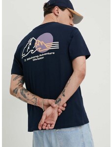 Bombažna kratka majica Billabong BILLABONG X ADVENTURE DIVISION moška, mornarsko modra barva
