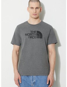 Kratka majica The North Face M S/S Easy Tee moška, siva barva, NF0A87N5DYY1