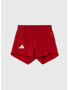 Otroške kratke hlače adidas rdeča barva