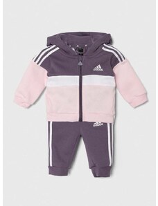 Trenirka za dojenčka adidas vijolična barva